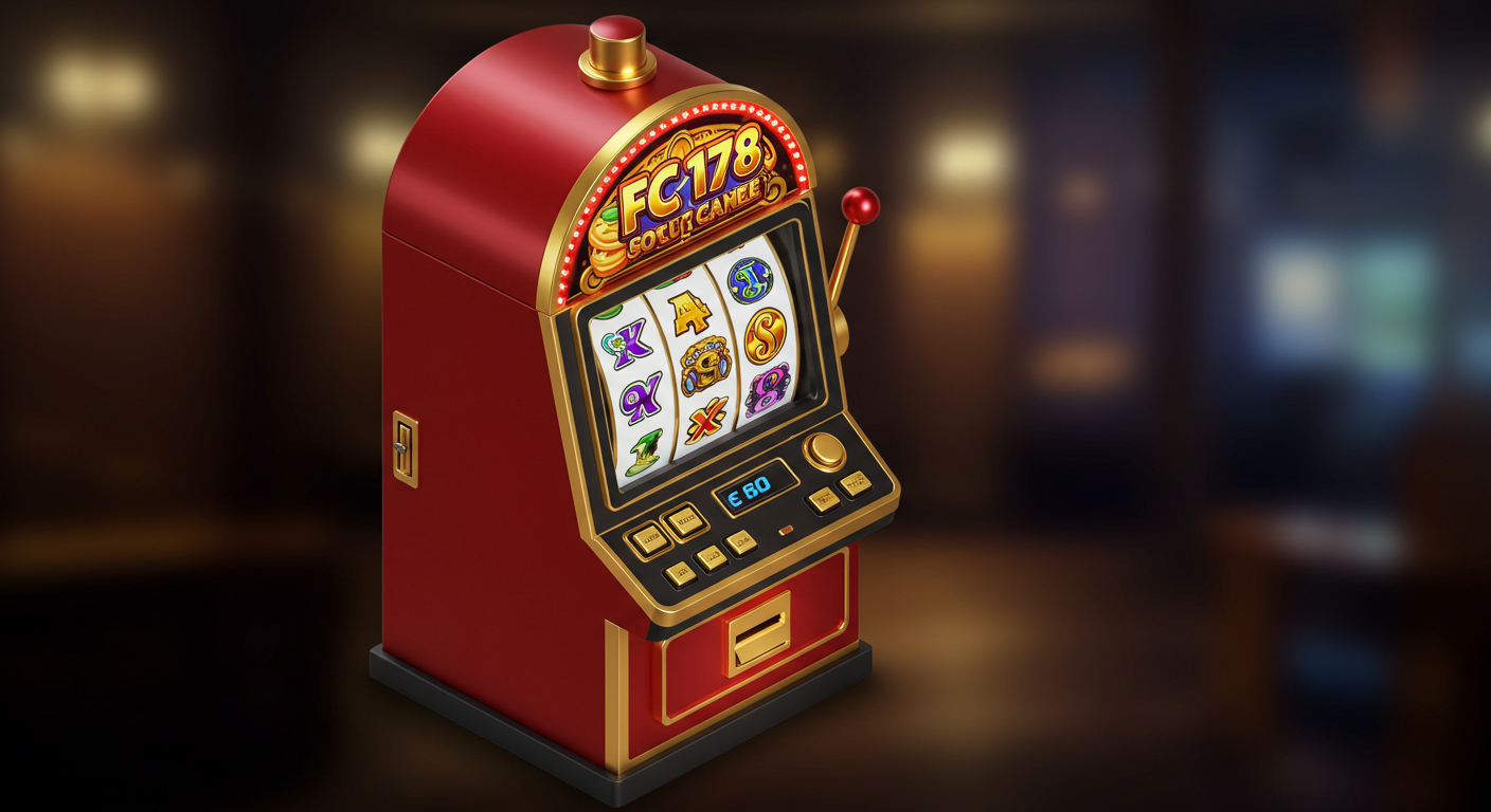 A mini slot machine displaying FC178 slot games.