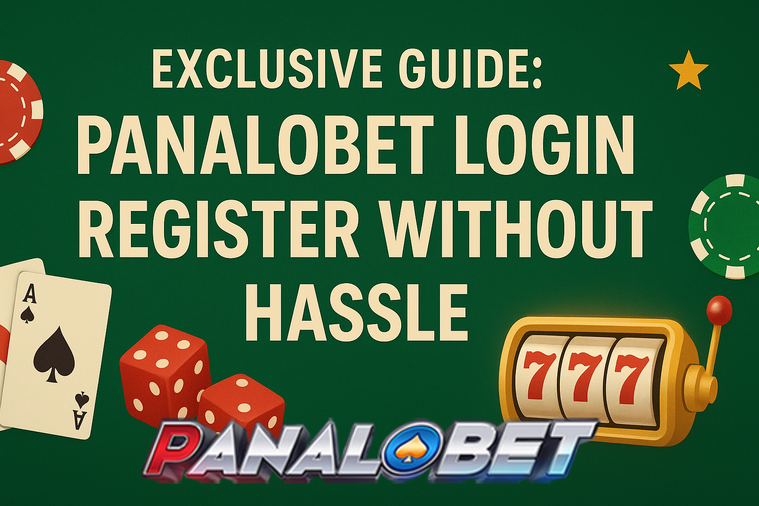 Exclusive Guide Panalobet Login Register Without Hassle