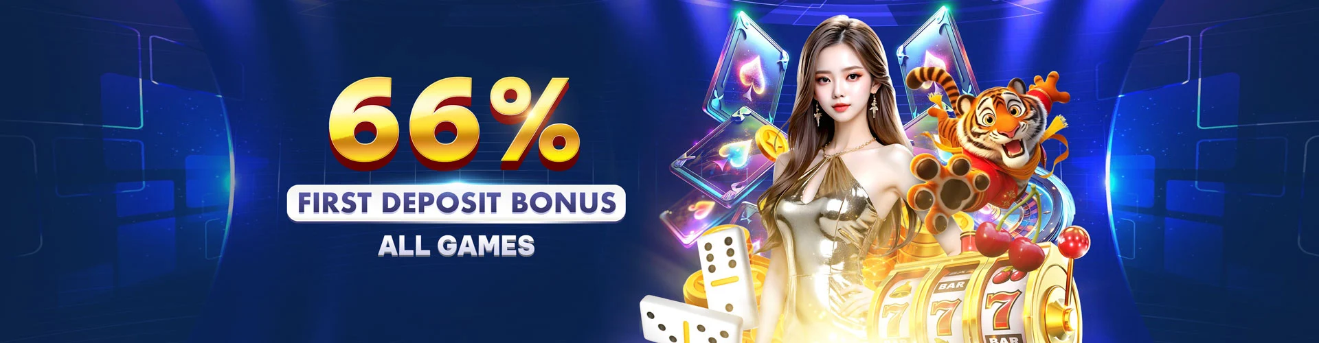 66% First Deposit Bonus